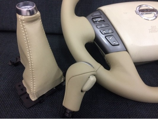 Перетяжка рычага и чехла КПП